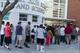 Fans line up to watch the Drew League.