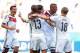 June 16, 2014; Salvador, BRAZIL; Germany player Thomas Mueller (13) celebrates with teammates after a goal against Portugal during Group G play during the 2014 World Cup at Arena Fonte Nova. Mandatory Credit: Tim Groothuis/Witters Sport via USA TODAY Spo