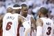 The Heat's star-studded trio in LeBron, Wade and Bosh has made four consecutive NBA Finals appearances, and they were victors of two.