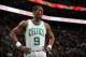 BOSTON, MA - APRIL 4: Rajon Rondo #9 of the Boston Celtics on the court during the game against the Philadelphia 76ers on April 4, 2014 at the TD Garden in Boston, Massachusetts. NOTE TO USER: User expressly acknowledges and agrees that, by downloading a