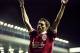 6 May 1998: Michael Owen of Liverpool celebrates his goal during the FA Carling Premiership match against Arsenal played at Anfield in Liverpool, England. The match finished in a 4-0 win for Liverpool. \ Mandatory Credit: Ross Kinnaird /Allsport