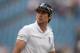 LEEDS, ENGLAND - JUNE 22: England captain Alastair Cook leaves the field at the end of day three of 2nd Investec Test match between England and Sri Lanka at Headingley Cricket Ground on June 22, 2014 in Leeds, England. (Photo by Gareth Copley/Getty Imag