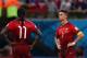 MANAUS, BRAZIL - JUNE 22: Cristiano Ronaldo of Portugal looks dejected after the United States scored the second goal during the 2014 FIFA World Cup Brazil Group G match between the United States and Portugal at Arena Amazonia on June 22, 2014 in Manaus,