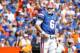 Sep 21, 2013; Gainesville, FL, USA; Florida Gators quarterback Jeff Driskel (6) against the Tennessee Volunteers at Ben Hill Griffin Stadium. Mandatory Credit: Kim Klement-USA TODAY Sports