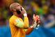 MANAUS, BRAZIL - JUNE 22: Goalkeeper Tim Howard of the United States acknowledges the fans after a 2-2 draw in the 2014 FIFA World Cup Brazil Group G match between the United States and Portugal at Arena Amazonia on June 22, 2014 in Manaus, Brazil. (Pho