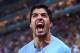 SAO PAULO, BRAZIL - JUNE 19: Luis Suarez of Uruguay celebrates scoring his team's second goal during the 2014 FIFA World Cup Brazil Group D match between Uruguay and England at Arena de Sao Paulo on June 19, 2014 in Sao Paulo, Brazil. (Photo by Julian F