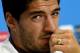 NATAL, BRAZIL - JUNE 23: Luis Suarez of Uruguay looks on during press conference at the Dunas Arena in Natal on June 23, 2014 in Natal, Brazil. (Photo by Claudio Villa/Getty Images)