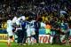 CURITIBA, BRAZIL - JUNE 20: Carlo Costly of Honduras celebrates with teammates after scoring his team's first goal during the 2014 FIFA World Cup Brazil Group E match between Honduras and Ecuador at Arena da Baixada on June 20, 2014 in Curitiba, Brazil.