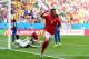 BRASILIA, BRAZIL - JUNE 15: Haris Seferovic of Switzerland celebrates scoring his team's second goal during the 2014 FIFA World Cup Brazil Group E match between Switzerland and Ecuador at Estadio Nacional on June 15, 2014 in Brasilia, Brazil. (Photo by