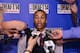 NEW YORK - JUNE 25: NBA Draft Prospect Dante Exum, speaks to the media during media availability as part of the 2014 NBA Draft on June 25, 2014 at the Westin Times Square in New York City. NOTE TO USER: User expressly acknowledges and agrees that, by dow