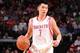 HOUSTON, TX - APRIL 12: Jeremy Lin #7 of the Houston Rockets handles the ball against the New Orleans Pelicans on April 12, 2014 at the Toyota Center in Houston, Texas. NOTE TO USER: User expressly acknowledges and agrees that, by downloading and or usin