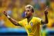 BRASILIA, BRAZIL - JUNE 23: Neymar of Brazil celebrates scoring his team's second goal and his second of the game during the 2014 FIFA World Cup Brazil Group A match between Cameroon and Brazil at Estadio Nacional on June 23, 2014 in Brasilia, Brazil. (