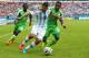 PORTO ALEGRE, BRAZIL - JUNE 25: Sergio Aguero of Argentina controls the ball against Ogenyi Onazi of Nigeria during the 2014 FIFA World Cup Brazil Group F match between Nigeria and Argentina at Estadio Beira-Rio on June 25, 2014 in Porto Alegre, Brazil.