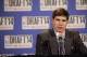 NEW YORK - JUNE 26: Doug McDermott addresses the media after being selected 11th overall by the Denver Nuggets later traded to the Chicago Bulls during the 2014 NBA Draft on June 26, 2014 at the Barclays Center in Brooklyn, New York. NOTE TO USER: User ex