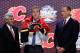 PHILADELPHIA, PA - JUNE 27: Sam Bennett is selected fourth overall by the Calgary Flames in the first round of the 2014 NHL Draft at the Wells Fargo Center on June 27, 2014 in Philadelphia, Pennsylvania. (Photo by Bruce Bennett/Getty Images)