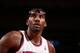 NEW YORK, NY - APRIL 4: Amar'e Stoudemire #1 of the New York Knicks during a game at Madison Square Garden in New York City. NOTE TO USER: User expressly acknowledges and agrees that, by downloading and or using this photograph, User is consenting to the