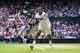 LONDON, ENGLAND - JULY 01: Nick Kyrgios of Australia plays a backhand return during his Gentlemen's Singles fourth round match against Rafael Nadal of Spain on day eight of the Wimbledon Lawn Tennis Championships at the All England Lawn Tennis and Croque
