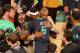 NEW ORLEANS, LA - FEBRUARY 16: LeBron James #6 of the Eastern Conference All-Stars and Kobe Bryant #24 of the Western Conference All-Stars greet after the 2014 NBA All-Star Game as part of the 2014 All-Star Weekend at Smoothie King Center on February 16,