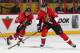 OTTAWA, ON - APRIL 10: Ales Hemsky #83 and Jason Spezza #19 of the Ottawa Senators pass the puck against the New Jersey Devils at Canadian Tire Centre on April 10, 2014 in Ottawa, Ontario, Canada. (Photo by Andre Ringuette/NHLI via Getty Images)