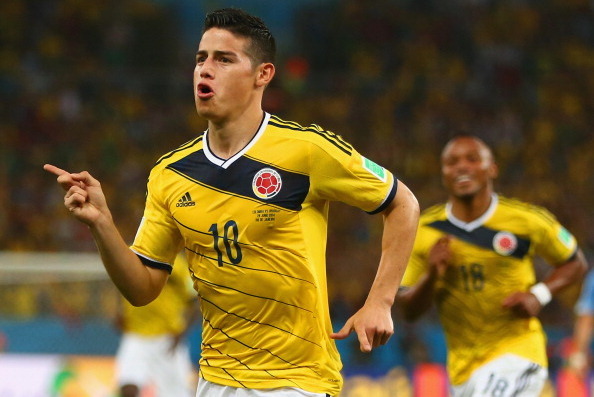 Colombia 2014 Home Shirt #10 James Rodríguez - Online Store From