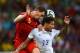 Vertonghen beats the USA's Jermaine Jones to the ball from a pass that might have freed the midfielder in space otherwise.
