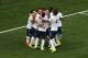 BRASILIA, BRAZIL - JUNE 30: France celebrate their second goal on an own goal by Joseph Yobo of Nigeria (not pictured) during the 2014 FIFA World Cup Brazil Round of 16 match between France and Nigeria at Estadio Nacional on June 30, 2014 in Brasilia, Br