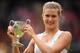 Bouchard after winning Junior Wimbledon in 2012.