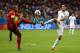 SALVADOR, BRAZIL - JULY 01: Vincent Kompany of Belgium and Clint Dempsey of the United States compete for the ball during the 2014 FIFA World Cup Brazil Round of 16 match between Belgium and the United States at Arena Fonte Nova on July 1, 2014 in Salvado