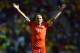 FORTALEZA, BRAZIL - JUNE 29: Arjen Robben of the Netherlands celebrates after defeating Mexico 2-1 during the 2014 FIFA World Cup Brazil Round of 16 match between Netherlands and Mexico at Castelao on June 29, 2014 in Fortaleza, Brazil. (Photo by Lauren