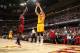 CLEVELAND, OH - MARCH 18: Spencer Hawes #32 of the Cleveland Cavaliers shoots against the Miami Heat at The Quicken Loans Arena on March 18, 2014 in Cleveland, Ohio. NOTE TO USER: User expressly acknowledges and agrees that, by downloading and/or using th