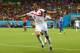 RECIFE, BRAZIL - JUNE 29: Bryan Ruiz of Costa Rica celebrates scoring his team's first goal during the 2014 FIFA World Cup Brazil Round of 16 match between Costa Rica and Greece at Arena Pernambuco on June 29, 2014 in Recife, Brazil. (Photo by Ian Walto