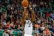 Mar 10, 2014; Salt Lake City, UT, USA; Utah Jazz power forward Marvin Williams (2) shoots a jump shot against the Atlanta Hawks during the fourth quarter at EnergySolutions Arena. The Atlanta Hawks won the game 112-110. Mandatory Credit: Chris Nicoll-USA