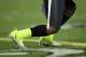 GLENDALE, AZ - JANUARY 10: An Oregon Ducks player wears green socks and shoes as they play the Auburn Tigers during the Tostitos BCS National Championship Game at University of Phoenix Stadium on January 10, 2011 in Glendale, Arizona. (Photo by Christia
