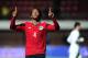 BUENOS AIRES, ARGENTINA - JUNE 06: Juan Cuadrado of Colombia celebrates after shooting a penalty kick to score the second goal during the International Friendly Match between Colombia and Jordan at Pedro Bidegain Stadium on June 06, 2014 in Buenos Aires,