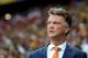 SALVADOR, BRAZIL - JULY 05: Head coach Louis van Gaal of the Netherlands looks on during the 2014 FIFA World Cup Brazil Quarter Final match between the Netherlands and Costa Rica at Arena Fonte Nova on July 5, 2014 in Salvador, Brazil. (Photo by Dean Mou