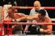 LONDON, ENGLAND - MAY 31: (Alternative crop of image #494914911) Carl Froch knocks out George Groves during the IBF & WBA World Super Middleweight Title Fight at Wembley Stadium on May 31, 2014 in London, England. (Photo by Matthew Lewis/Getty Images)