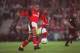 22 AUG 1994: STAN COLLYMORE OF NOTTINGHAM FOREST CONTROLS THE BALL DURING A PREMIERESHIP MATCH AGAINST MANCHESTER UNITED AT THE CITY GROUND, NOTTINGHAM. THE MATCH WAS A 1-1 DRAW. Mandatory Credit: Shaun Botterill/ALLSPORT