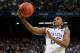 ATLANTA, GA - MARCH 23: Marquis Teague #25 of the Kentucky Wildcats shoots against the Indiana Hoosiers during the 2012 NCAA Men's Basketball South Regional Semifinal game at the Georgia Dome on March 23, 2012 in Atlanta, Georgia. (Photo by Kevin C. Cox