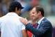 ADELAIDE, AUSTRALIA - DECEMBER 09: Former England captain Andrew Strauss speaks with England captain Alastair Cook after day five of Second Ashes Test Match between Australia and England at Adelaide Oval on December 9, 2013 in Adelaide, Australia. (Phot