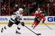 CHICAGO, IL - MAY 18: Alec Martinez #27 of the Los Angeles Kings controls the puck against the Chicago Blackhawks in Game One of the Western Conference Final during the 2014 Stanley Cup Playoffs at United Center on May 18, 2014 in Chicago, Illinois. (Ph