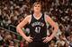 TORONTO, CANADA - April 22: Andrei Kirilenko #47 of the Brooklyn Nets stands on the court during Game Two of the Eastern Conference Quarterfinals against the Toronto Raptors during the 2014 NBA Playoffs on April 22, 2014 at the Air Canada Centre in Toron