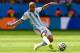 BRASILIA, DF - JULY 05: Javier Mascherano of Argentina controls the ball during the 2014 FIFA World Cup Brazil Quarter Final match between Argentina and Belgium at Estadio Nacional on July 5, 2014 in Brasilia, Brazil. (Photo by Matthias Hangst/Getty Imag
