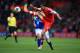 SOUTHAMPTON, ENGLAND - APRIL 26: Dejan Lovren of Southampton controls the ball under pressure from Steven Naismith of Everton during the Barclays Premier League match between Southampton and Everton at St Mary's Stadium on April 26, 2014 in Southampton,