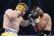 LAS VEGAS, NV - MARCH 8: Canelo Alvarez throws a punch against Alfredo Angulo during their non-title, 12-round super welterweight bout at the MGM Grand Garden March 8, 2014, in Las Vegas, Nevada. (Photo by Kevork Djansezian/Getty Images)