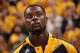 INDIANAPOLIS - MAY 28: Lance Stephenson #1 of the Indiana Pacers looks on during the game against the Miami Heat in Game Five of the East Conference Finals at Bankers Life Fieldhouse on May 28, 2014 in Indianapolis, Indiana. NOTE TO USER: User expressly