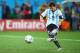 SAO PAULO, BRAZIL - JULY 09: Lionel Messi of Argentina shoots and scores a goal in a penalty shootout during the 2014 FIFA World Cup Brazil Semi Final match between the Netherlands and Argentina at Arena de Sao Paulo on July 9, 2014 in Sao Paulo, Brazil.