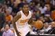 PHOENIX, AZ - APRIL 14: Eric Bledsoe #2 of the Phoenix Suns handles the ball during the NBA game against the Memphis Grizzlies at US Airways Center on April 14, 2014 in Phoenix, Arizona. The Grizzlies defeated the Suns 97-91. NOTE TO USER: User expressly