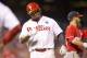 PHILADELPHIA, PA - JULY 12: Right fielder Marlon Byrd #3 of the Philadelphia Phillies reacts after striking out in the bottom of the tenth inning against the Washington Nationals on July 12, 2014 at Citizens Bank Park in Philadelphia, Pennsylvania. (Photo
