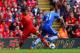 LIVERPOOL, ENGLAND - APRIL 27: Luis Suarez of Liverpool is tackled by Nemanja Matic of Chelsea during the Barclays Premier League match between Liverpool and Chelsea at Anfield on April 27, 2014 in Liverpool, England. (Photo by Clive Brunskill/Getty Ima