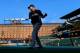 BALTIMORE, MD - JULY 11: Derek Jeter #2 of the New York Yankees stretches before the start of the game against the Baltimore Orioles at Oriole Park at Camden Yards on July 11, 2014 in Baltimore, Maryland. (Photo by Rob Carr/Getty Images)
